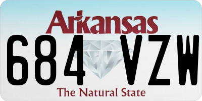 AR license plate 684VZW