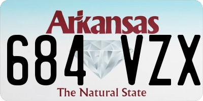 AR license plate 684VZX