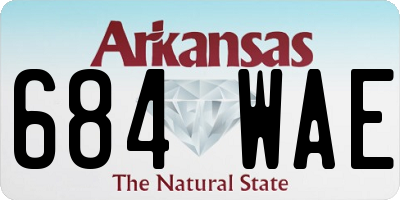 AR license plate 684WAE