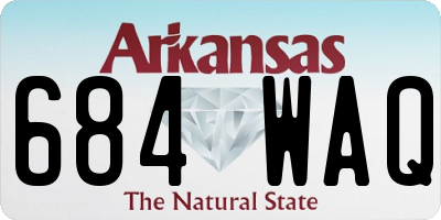 AR license plate 684WAQ