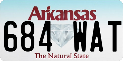 AR license plate 684WAT