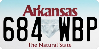AR license plate 684WBP