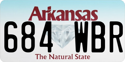 AR license plate 684WBR