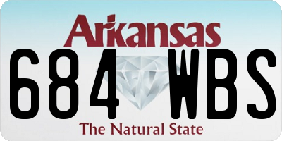 AR license plate 684WBS
