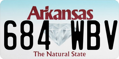 AR license plate 684WBV