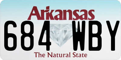 AR license plate 684WBY