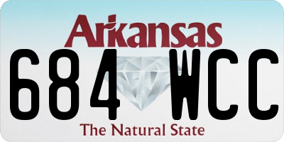 AR license plate 684WCC