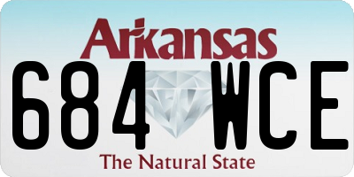 AR license plate 684WCE