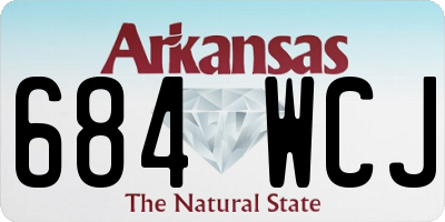 AR license plate 684WCJ