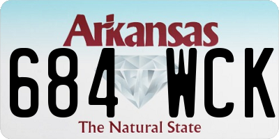 AR license plate 684WCK