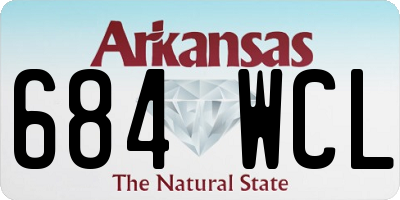 AR license plate 684WCL