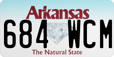 AR license plate 684WCM