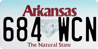 AR license plate 684WCN