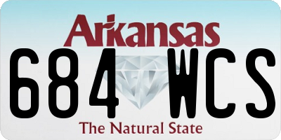 AR license plate 684WCS