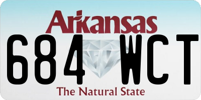 AR license plate 684WCT