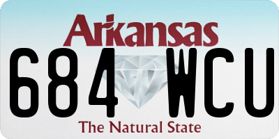 AR license plate 684WCU