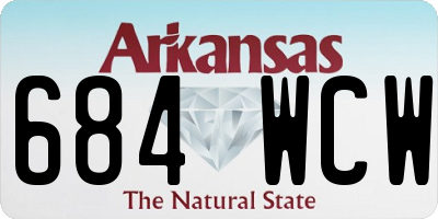 AR license plate 684WCW