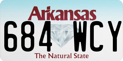 AR license plate 684WCY