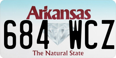 AR license plate 684WCZ