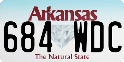 AR license plate 684WDC