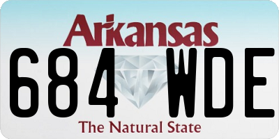 AR license plate 684WDE