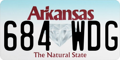 AR license plate 684WDG