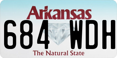 AR license plate 684WDH
