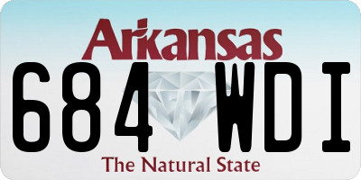 AR license plate 684WDI