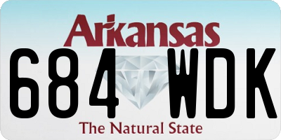 AR license plate 684WDK