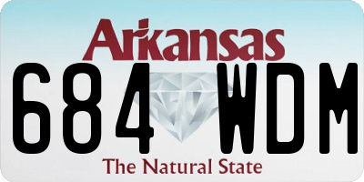 AR license plate 684WDM