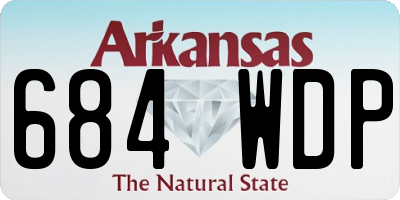AR license plate 684WDP