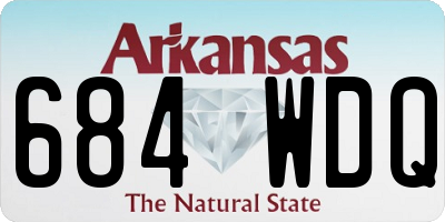 AR license plate 684WDQ
