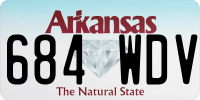 AR license plate 684WDV