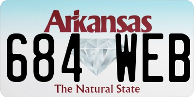 AR license plate 684WEB