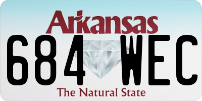 AR license plate 684WEC