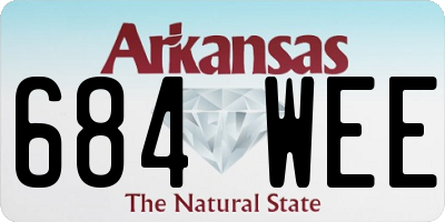 AR license plate 684WEE