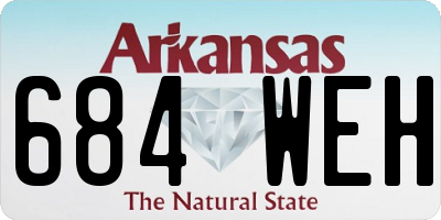 AR license plate 684WEH