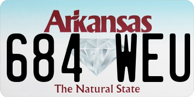 AR license plate 684WEU