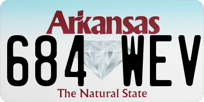 AR license plate 684WEV