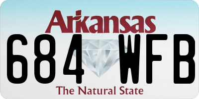 AR license plate 684WFB