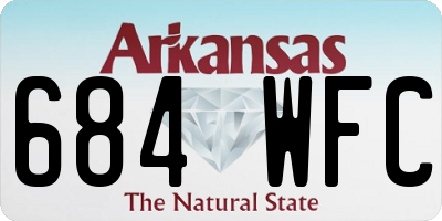 AR license plate 684WFC