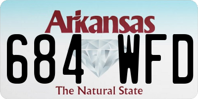 AR license plate 684WFD