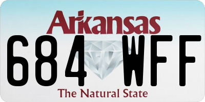 AR license plate 684WFF