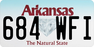 AR license plate 684WFI