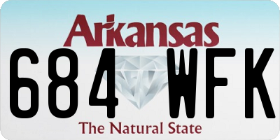 AR license plate 684WFK