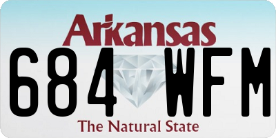 AR license plate 684WFM