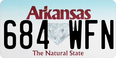 AR license plate 684WFN