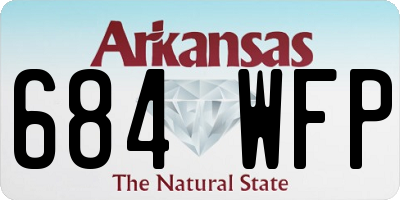 AR license plate 684WFP