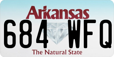 AR license plate 684WFQ