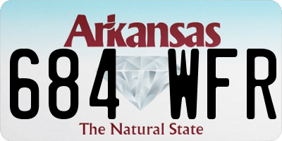 AR license plate 684WFR